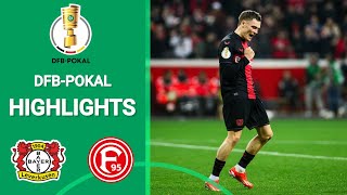 Bayer Leverkusen  Düsseldorf  40  Zusammenfassung  DFB Pokal 202324 [upl. by Artenek]