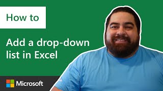 How to add a dropdown list in Microsoft Excel [upl. by Sokram84]