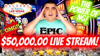 NON STOP HUGE JACKPOTS 🔴50000 High Limit Live Stream  CRAZY HIGH LIMIT ACTION [upl. by Stulin]