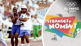 The Story of Derek Redmonds Iconic Olympic Moment  Strangest Moments [upl. by Neddie]