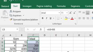 Berekeningen maken in Excel [upl. by Anowahs]