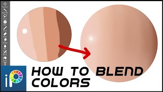 How to blend colors IBISPAINT X SHORTS [upl. by Krystalle242]