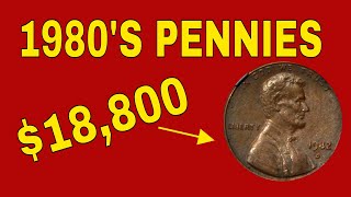 Top 10 rare pennies worth money from the 80s in your pocket change Rare pennies to look for [upl. by Alyse410]