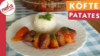 Fırında Köfte Patates  Köfte Tarifi  Nefis Yemek Tarifleri [upl. by Allina]