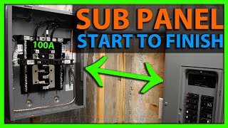 How To Install a Sub Panel Start to Finish [upl. by Nothgiel]