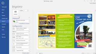 CÓMO IMPRIMIR UN TRÍPTICO EN WORD [upl. by Nancie]