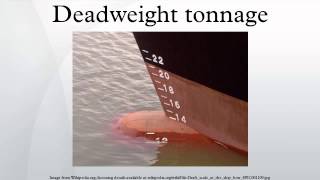 Deadweight tonnage [upl. by Alard]