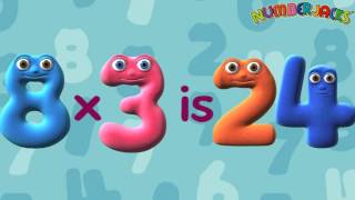 3 Times Table Song  Numberjacks [upl. by Rhea]