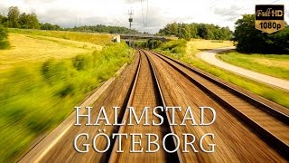 Train Drivers View Halmstad to Göteborg [upl. by Walcott]