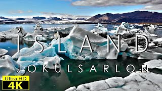 Jokulsarlon 4K  Laguna Glaciale  drone  ISLANDA agosto 2023  Silvia Ferroni [upl. by Eniamret]