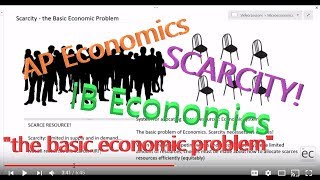 Scarcity the Basic Economic Problem [upl. by Wang]