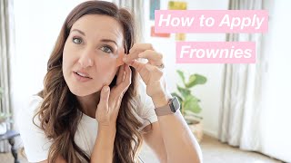 How to Apply Frownies Facial Patches Corners of the Eyes and Mouth [upl. by Buchheim]