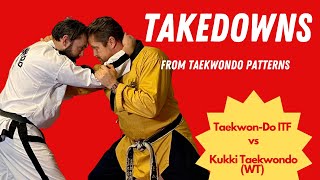 Takedowns from Taekwondo Patterns [upl. by Teresa]