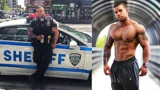 Men in Uniform  Muscular Strong Cops [upl. by Aihsa]