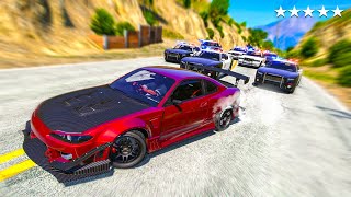 Drifter vs Police In GTA 5 [upl. by Ahsiket877]