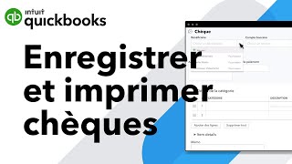 Comment enregistrer et imprimer des chèques dans QuickBooks en ligne [upl. by Strepphon727]