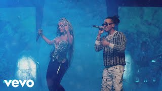 Ozuna Karol G Myke Towers  Caramelo Remix LetraLyrics [upl. by Camey]