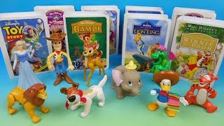 1997 WALT DISNEYS MASTERPIECE COLLECTION SET OF 9 McDONALDS HAPPY MEAL COLLECTORS TOYS VIDEO REVIEW [upl. by Haimes22]