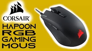 Corsair Harpoon Mouse Unbox and SetUp [upl. by Eydnarb201]