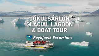 Jökulsárlón Glacial Lagoon amp Boat Tour [upl. by Anelleh216]