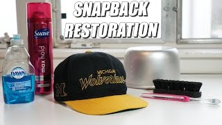 How to Restore Vintage Snapbacks EASIEST WAY A Quick Thrift Fix [upl. by Eillehs]