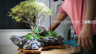 bonsai pot making with mini landscape [upl. by Falconer]