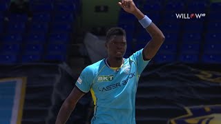 Alzarri Joseph 4 wickets vs Trinbago Knight Riders [upl. by Namaan]