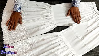 Sharara full cutting and stitching with easy tips  Make Sharara Step By Step with Full Tutorial [upl. by Kucik]