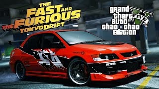 GTA 5  Drift on Mitsubishi Lancer Evolution IX Tokyo Drift  Fast and Furious [upl. by Boni]