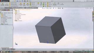 Making Cube Sphere and Hemisphere in Solidworks [upl. by Balsam]