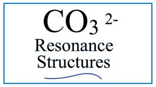 Resonance Structures for CO3 2 Carbonate ion [upl. by Rust820]