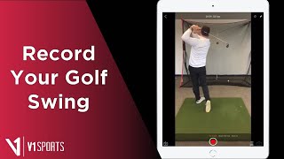 V1 Golf App How to Record Your Golf Swing [upl. by Acissev]