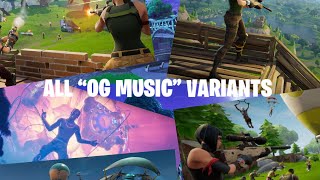 Fortnite  All “OG Music” Variants Update [upl. by Yrret]