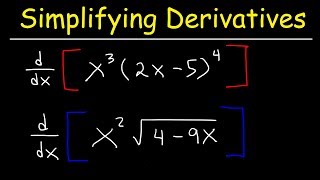 Simplifying Derivatives [upl. by Raybin856]