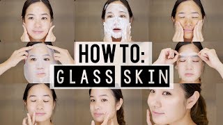 How to KOREAN 10 Step Skincare Routine  Glass Skin [upl. by Derian]