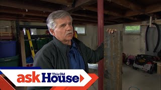 How to Repair a Damaged Carrying Beam  Ask This Old House [upl. by Leehar]