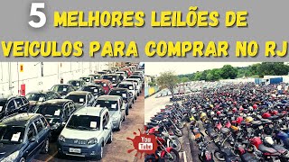 5 MELHORES LEILOES DE VEICULOS PARA COMPRAR NO RJ [upl. by Esilahc]