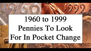 1960 To 1999 Cherry Pickers Pennies You Can Find In Change [upl. by Ashling]