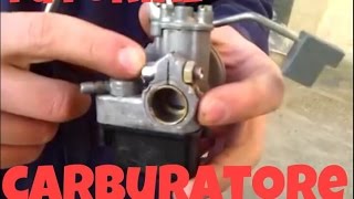 come smontare e carburare carburatore CIAO PIAGGIO [upl. by Simon]