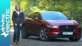 Jaguar IPace electric SUV review  DrivingElectric [upl. by Atteuqaj434]