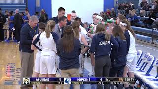 High School Girls Basketball La Crosse Aquinas vs Hopkins [upl. by Assilla692]