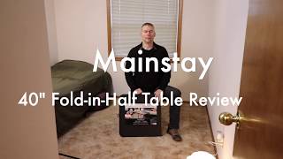 Mainstay 40quot folding table review [upl. by Maroj]