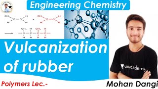 Vulcanisation of rubber  Polymer  rubber  engineering chemistry  Mohan Dangi  valcanised rubber [upl. by Peale]