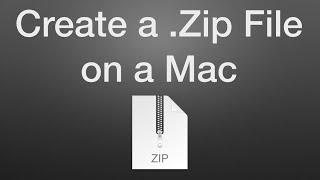 How to Create a Zip File on a Mac [upl. by Angy]