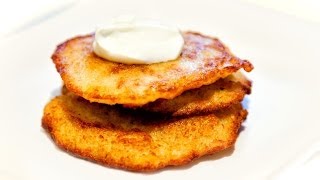 Potato Pancakes  Placki Ziemniaczane  Anias Polish Food Recipe 1 [upl. by Rosmunda]