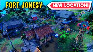 FORT JONESY Location  Fortnite Chapter 3 Season 4 Map UPDATE [upl. by Kirsteni]