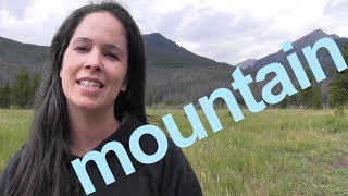 How to Say MOUNTAIN and SENTENCE  American English [upl. by Zacks]