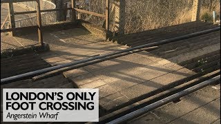 Londons Only Railway Foot Crossing [upl. by Eelrac]