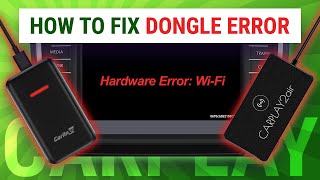 How To Fix Wireless Apple CarPlay Dongle Hardware Error WiFi  CarPlay2Air CarLinkit Autokit [upl. by Schmeltzer]