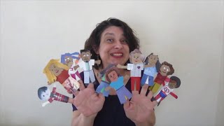 How To Make Recycled Paper Finger Puppets [upl. by Enitsyrk]